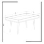 Hanah Home Mesa de centro Cross Blanca
